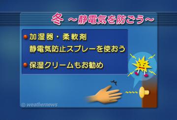 冬・静電気を防ごう