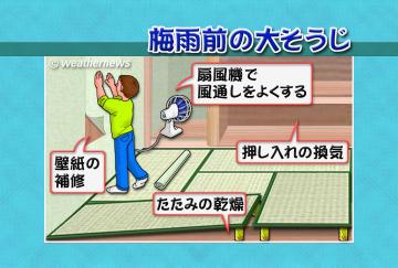 梅雨前の大そうじ