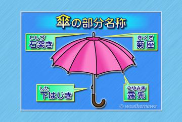 傘の部分の名称