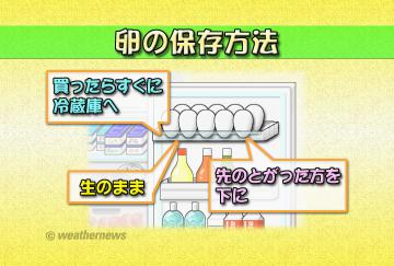 卵の保存方法