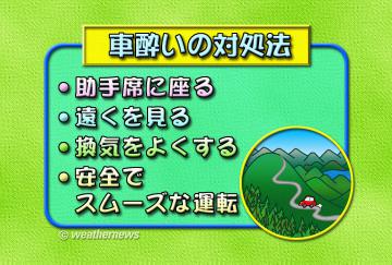 車酔いの対処法