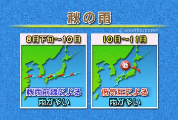 秋の雨