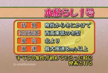 木枯らし1号