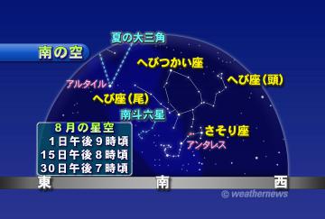 南の空